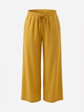 Yellow Wide Leg Palazzo Pants